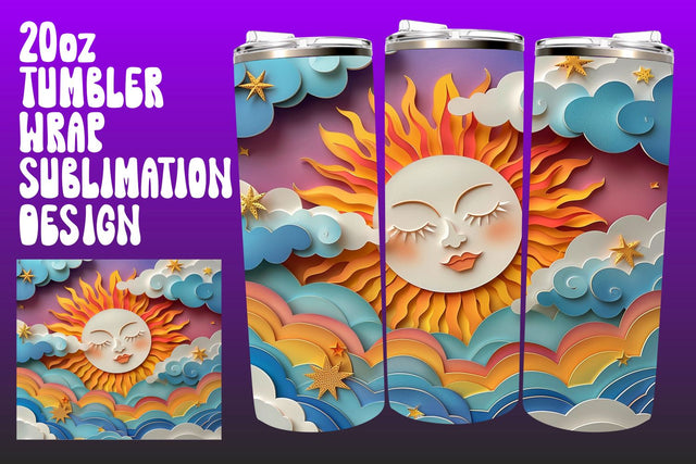 Serene Sunset Tumbler Sublimation Compilation Sublimation afrosvg 
