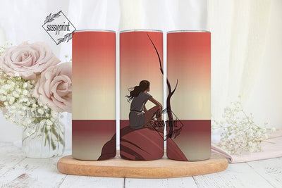 Serene Sunset Tumbler Wrap Sublimation sassyprint 