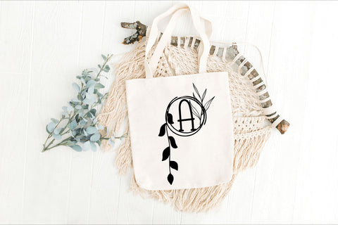 Serene Vine Monogram Font Dm Letter Studio 