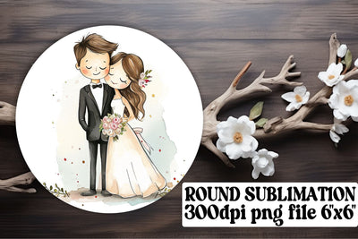 Serene Watercolor Couple Sublimation Pack Sublimation afrosvg 