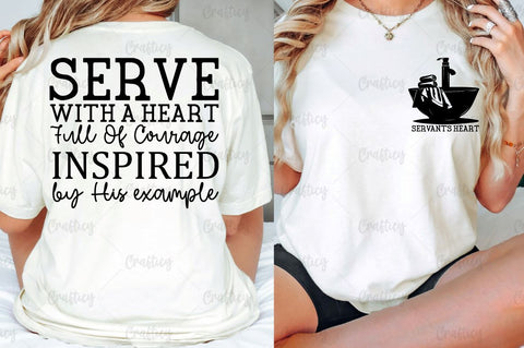 Servants heart Front and Back SVG T shirt Design SVG Designangry 