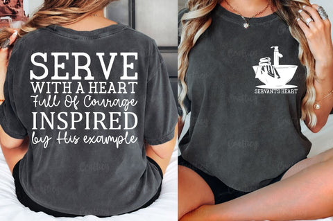 Servants heart Front and Back SVG T shirt Design SVG Designangry 