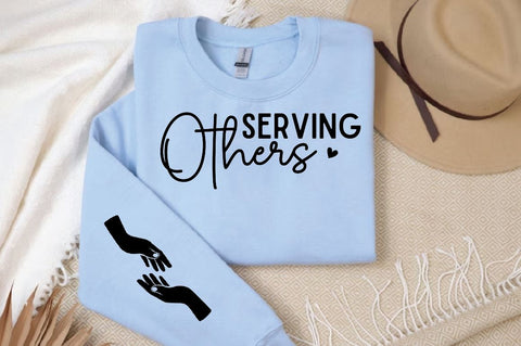 Serving Others Sleeve SVG Design, Christian Sleeve SVG, Faith SVG Design, Jesus Sleeve SVG SVG Regulrcrative 