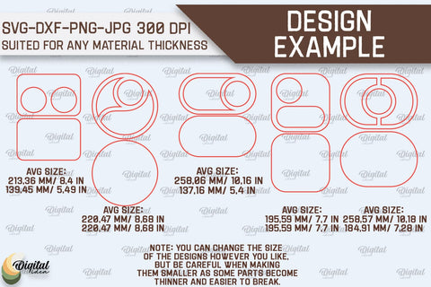 Serving Trays Laser Cut Bundle. Wooden Serving Trays SVG SVG Evgenyia Guschina 