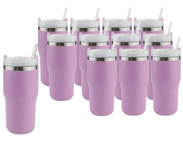 Set of 12 - 20 oz Commuter Tumbler - Purple Physical DIY Craft Warehouse 