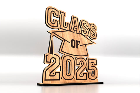 Set of 5 Graduation Decorations SVG LaserCutano 
