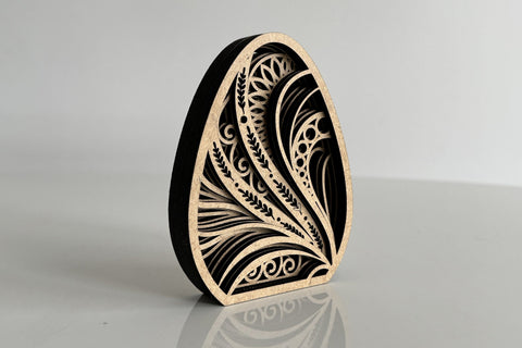 Set of 5 Multilayer Easter Eggs Templates, Laser Cut Files SVG LaserCutano 