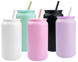 Set of 5 Powder Coated Stainless Steel Metal Cans