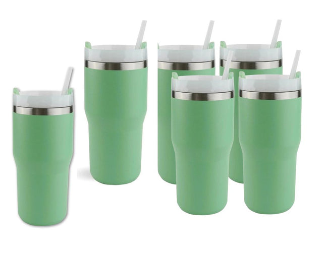 Set of 6 - 20 oz Commuter Tumbler - Sage Green Physical DIY Craft Warehouse 