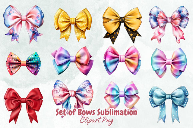 Set of Bows Sublimation Clipart Bundle Sublimation Designangry 