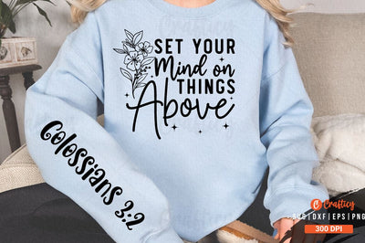 Set your mind on things above Sleeve SVG Design SVG Designangry 