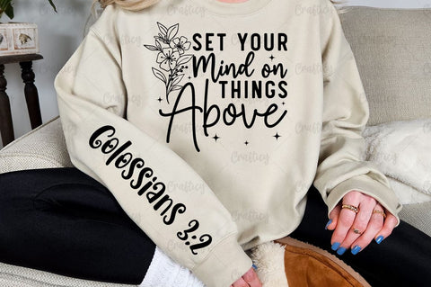 Set your mind on things above Sleeve SVG Design SVG Designangry 