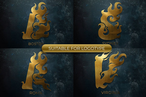 Seven Flame - Burning Fire Display Font Font Mozzatype 