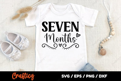Seven months SVG Design SVG Designangry 