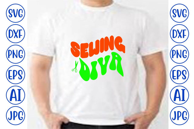 Sewing Diva Retro SVG SVG Syaman 