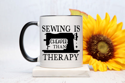 Sewing is cheaper than therapy SVG design SVG Regulrcrative 