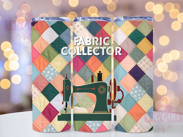Sewing Quilter Fabric Crafting Tumbler, Quilter Tumbler, Fabric Lover Tumbler, Crafting Tumbler, Sewing Machine Tumbler, 20oz Sublimation Wrap, Handmade Tumbler Sublimation SvggirlplusArt 