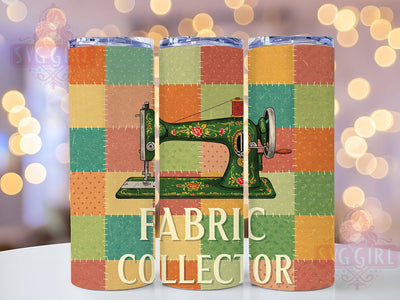 Sewing Quilter Fabric Crafting Tumbler, Quilter Tumbler, Fabric Lover Tumbler, Crafting Tumbler, Sewing Machine Tumbler, 20oz Sublimation Wrap, Handmade Tumbler Sublimation SvggirlplusArt 