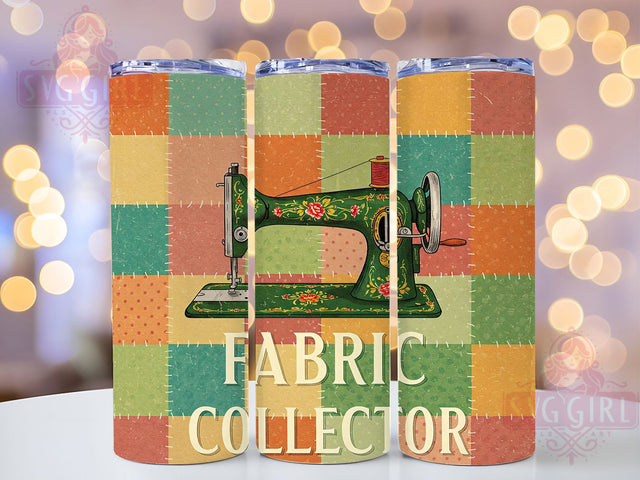 Sewing Quilter Fabric Crafting Tumbler, Quilter Tumbler, Fabric Lover Tumbler, Crafting Tumbler, Sewing Machine Tumbler, 20oz Sublimation Wrap, Handmade Tumbler Sublimation SvggirlplusArt 