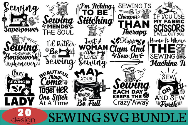 Sewing SVG Bundle, Sewing Quotes SVG SVG Angelina750 