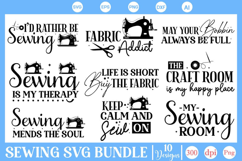 Sewing SVG Bundle, Sewing SVG Design, SVGs,Quotes and Sayings,Food & Drink,On Sale, Print & Cut SVG DesignPlante 503 