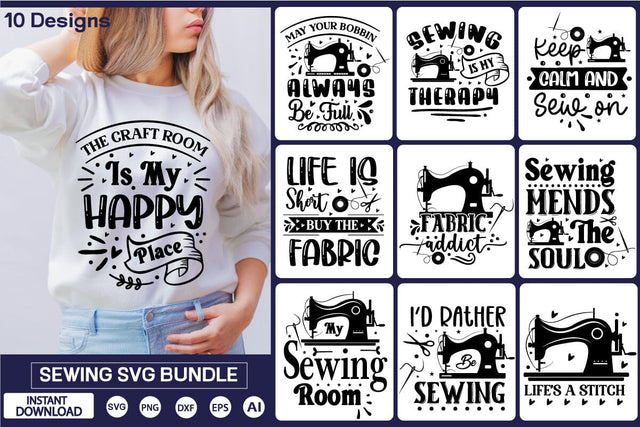 Sewing SVG Bundle, Sewing SVG Designs, Sewing Quotes SVG Cut Files, SVGs,Quotes and Sayings,Food & Drink,On Sale, Print & Cut SVG DesignPlante 503 