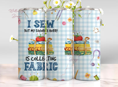 Sewing Tumbler PNG, Sewing Machine 20oz skinny tumbler wrap Sublimation WillowSageDesign 