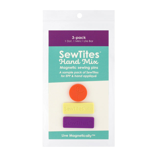 SewTites Hand Mix of Magnetic Sewing Pins for Applique and EPP Physical SewTites 3-pack 