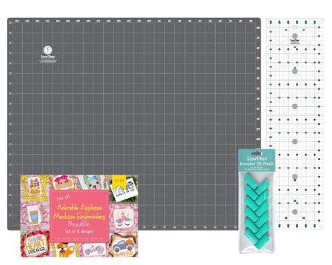 SewTites Sew Magnetic Cutting System - Original Kit Plus Embroidery & Applique Design Pack Physical SewTites 