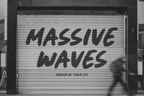 Shadow Anthem - Handbrushed Display Font Font Timur type 