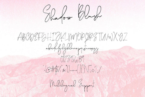 Shadow Blush Font Dm Letter Studio 