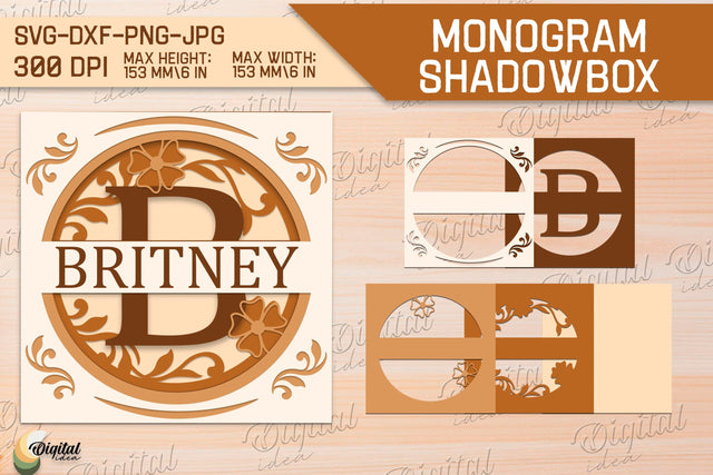 Shadow Box Alphabet SVG. Letter B. Personalized Paper Monogram 3D Paper Evgenyia Guschina 
