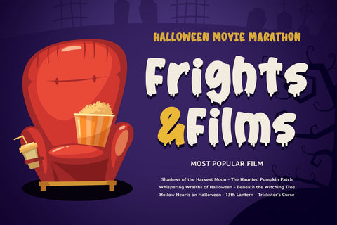 SHADOW MONSTER - Halloween Font Font Mozarella 