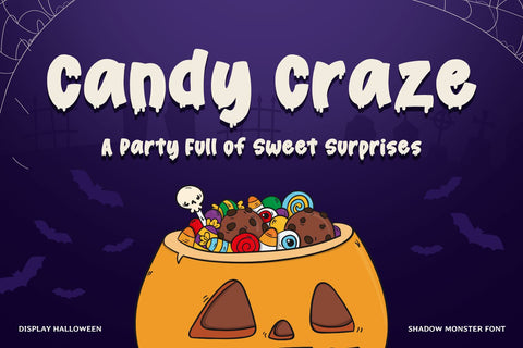 SHADOW MONSTER - Halloween Font Font Mozarella 