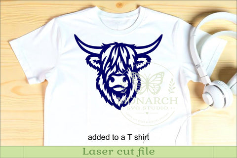 Shaggy Highland Cow SVG, Scottish Farm Animal Wall Art SVG APInspireddesigns 