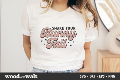 Shake Your Bunny Tail SVG | Retro Easter SVG SVG Wood And Walt 