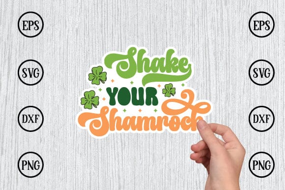 shake your shamrock sticker svg design SVG sk.swapon Roy 