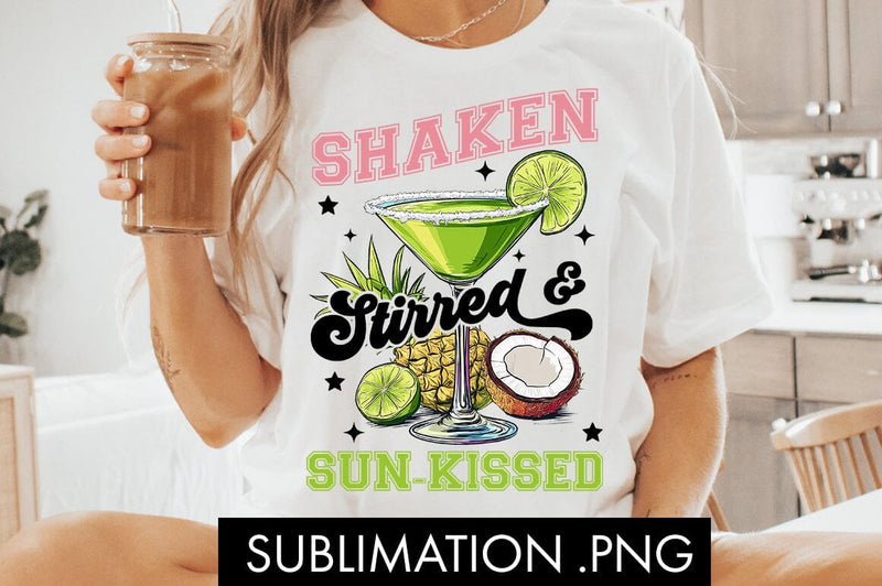 Shaken Stirred & Sun Kissed PNG Sublimation Sublimation Freeling Design House 