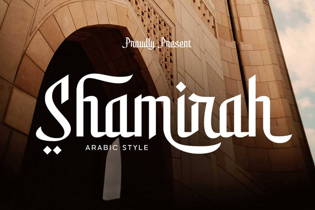 Shamirah – Arabic Style Display Font Font Arterfak Project 
