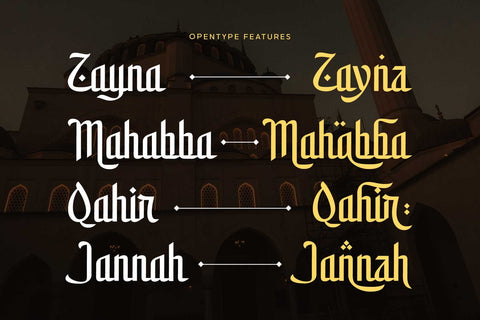 Shamirah – Arabic Style Display Font Font Arterfak Project 