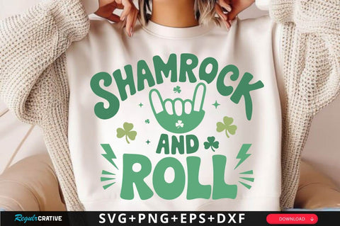 Shamrock And Roll SVG Design SVG Regulrcrative 