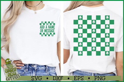 Shamrock Checkerboard SVG Files SVG Crunchy Pickle 