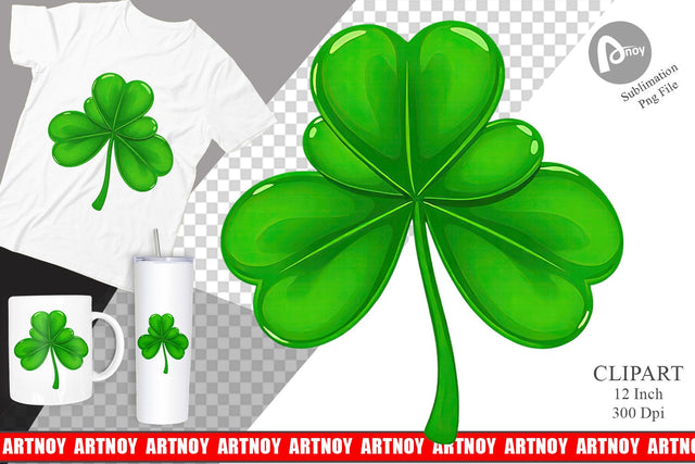 Shamrock Clipart Sublimation artnoy 
