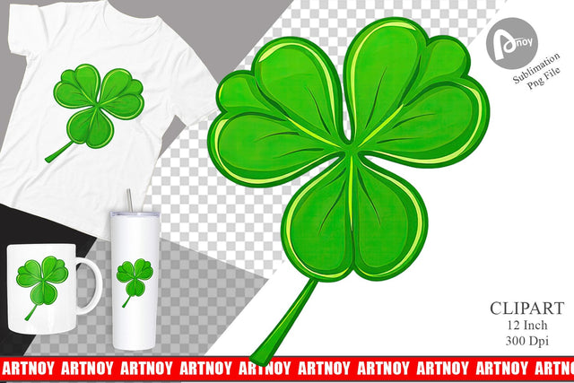 Shamrock Clipart Sublimation artnoy 