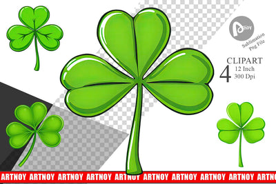 Shamrock Clipart Sublimation artnoy 