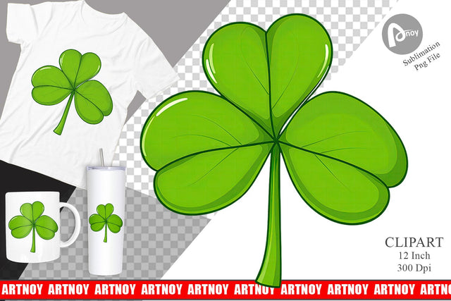 Shamrock Clipart Sublimation artnoy 