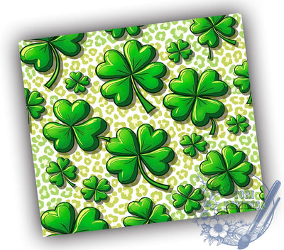 Shamrock Green 20oz Tumbler, Shamrock Tumbler, 20oz Sublimation, Irish Gifts, St. Paddy's Day, Green Tumbler, Shamrock Decor Sublimation ToriDesigns 