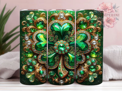 Shamrock Leopard Irish Tumbler, St. Patrick’s Tumbler, Stylish 20oz Wrap, Sublimation Design, Trendy Gift Idea, Irish Leopard Wrap, Lucky Shamrock Tumbler Sublimation Li Zamperini 