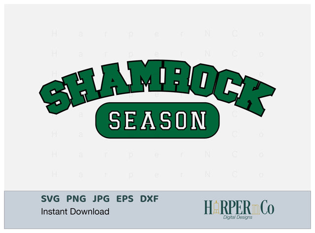 Shamrock Season Laser SVG EPS Cut File SVG HarperNCo 