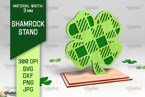 Shamrock Stand Laser Cut Bundle. St. Patrick's Day SVG SVG Evgenyia Guschina 